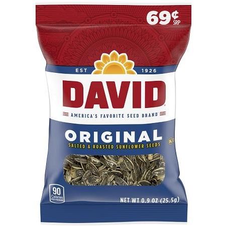 DAVID SEEDS $.69 ORIGINAL .8OZ/36CT