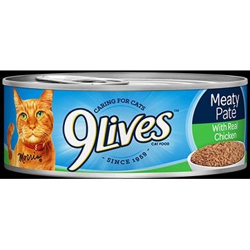 9 LIVES 5.5OZ/24CT REAL CHICKEN
