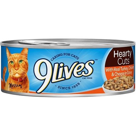 9 LIVES 5.5OZ/24CT TURKEY CHICKEN CHEESE