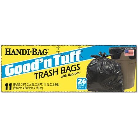 GOOD N TUFF SMALL TRASH BAG 26GAL 12/11CT (NO PRE-PRICE)