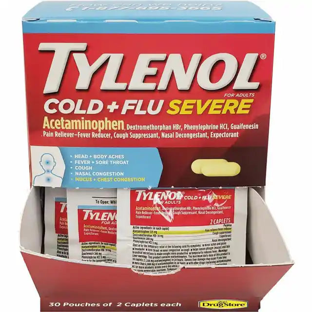 TYLENOL COLD+FLU SEVERE 25PK