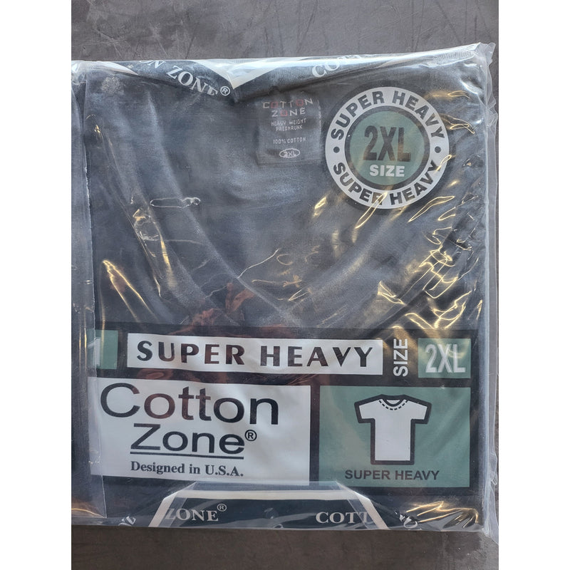 T-SHIRT 2XL BLACK V-NECK 6PK