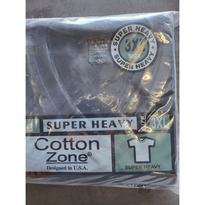 T-SHIRT 3XL BLACK V-NECK 6PK