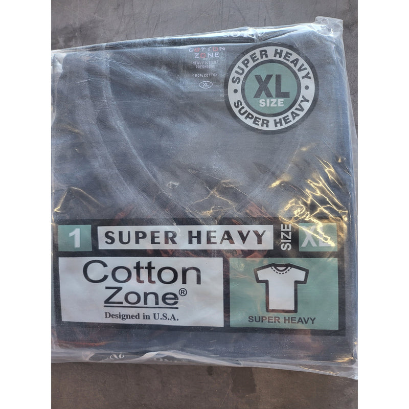 T-SHIRT XL BLACK V-NECK 6PK