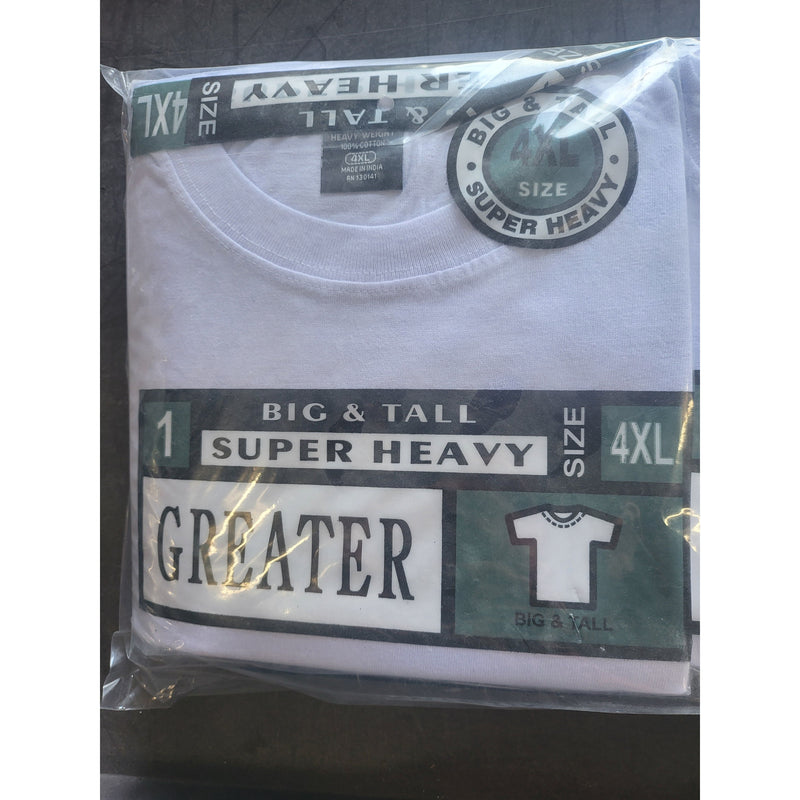 T-SHIRT 4XL WHITE  ROUND NECK 6PK