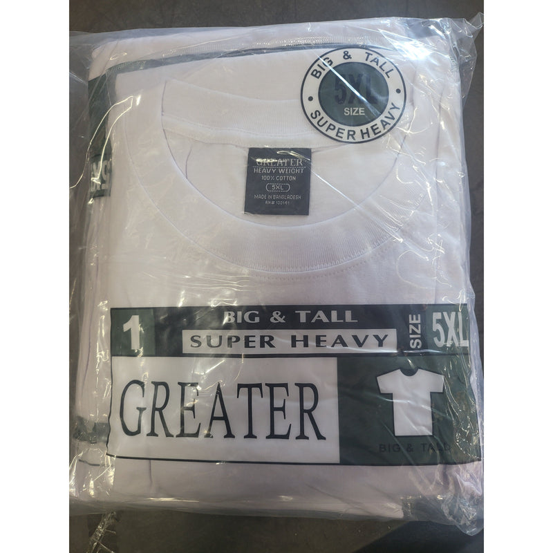 T-SHIRT 5XL WHITE  ROUND NECK 6PK