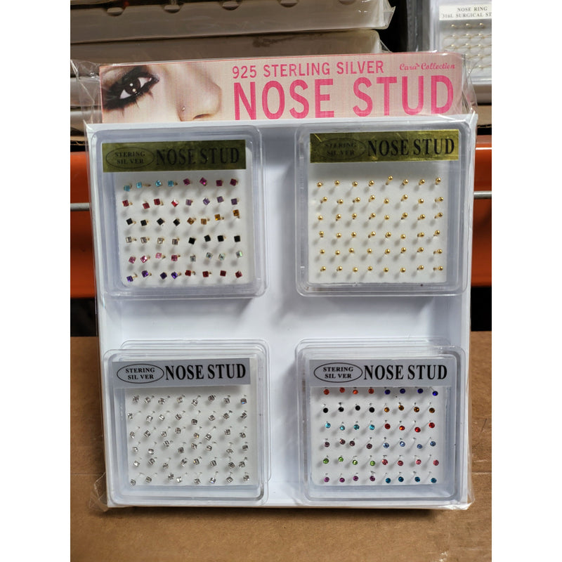 NOSE STUD MINI DISPLAY 192CT SET (316L)