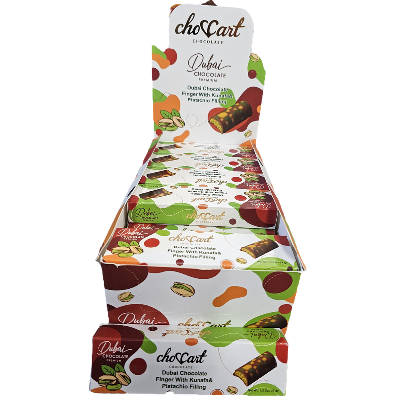 DUBAI CHOCOLATE 37G KUNAFA & PISTACHIO 24PCS