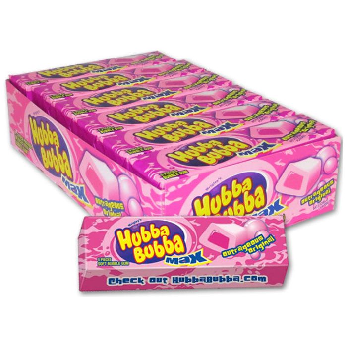 HUBBA BUBBA MAX GUM  ORIGIAL 12CT