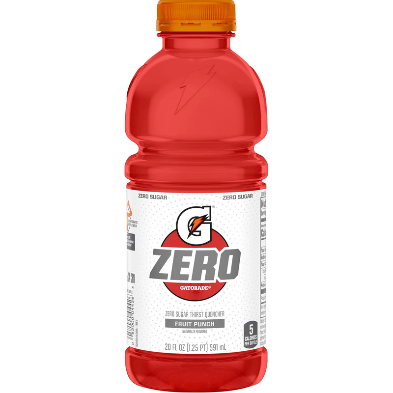 GATORADE ZERO SUGAR FRUIT PUNCH 20OZ/24PK