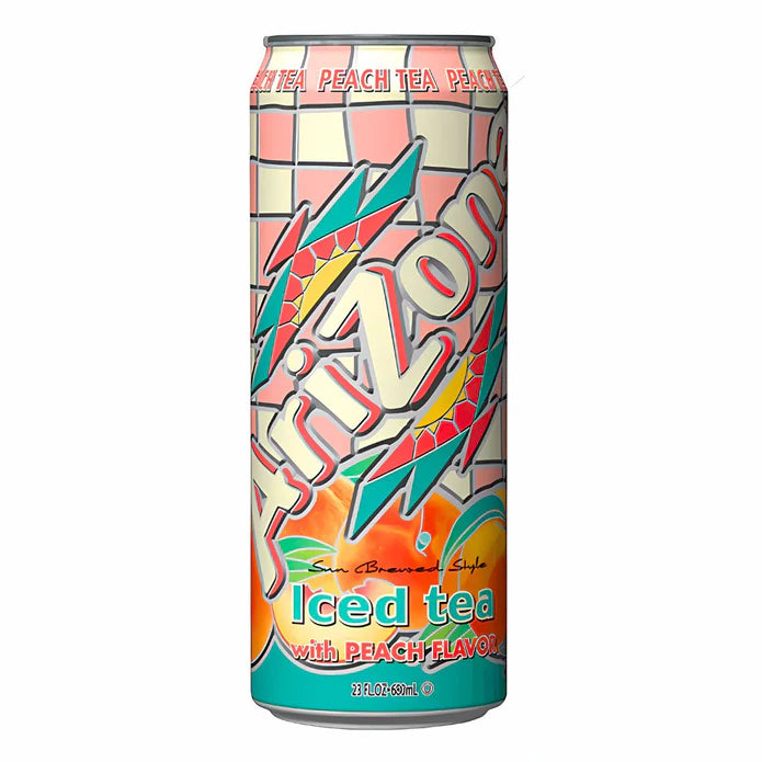 ARIZONA CAN PEACH ICED TEA 23OZ/24PK