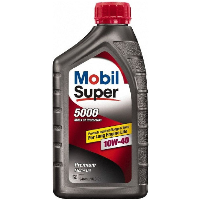 MOBIL SUPER 5000 SYNTHETIC BLEND 10W-40 MOTOR OIL 6CT/1G