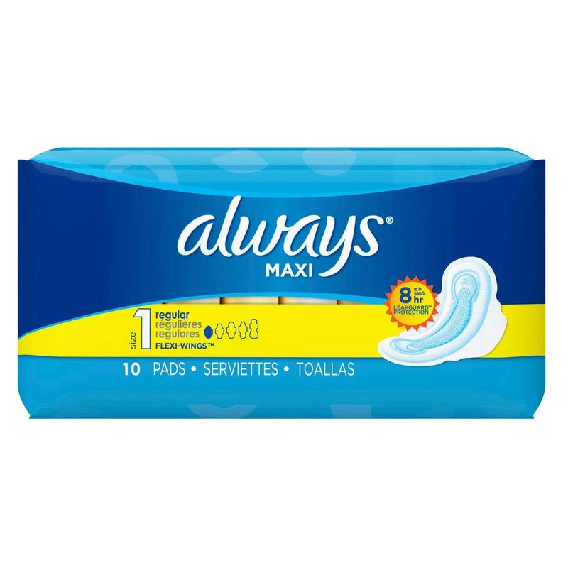 ALWAYS PADS MAXI REG 10CT