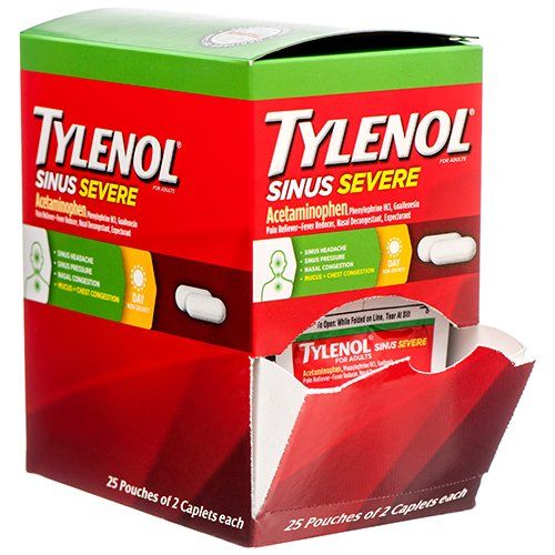 TYLENOL SINUS SEVERE 2PK/25CT