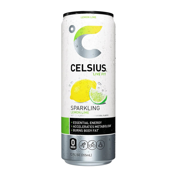 CELSIUS LEMON LIME  12oz/12ct