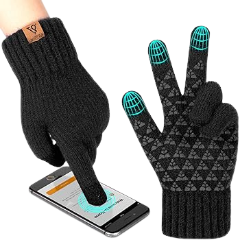WINTER GLOVES BLACK W/TOUCH 12CT
