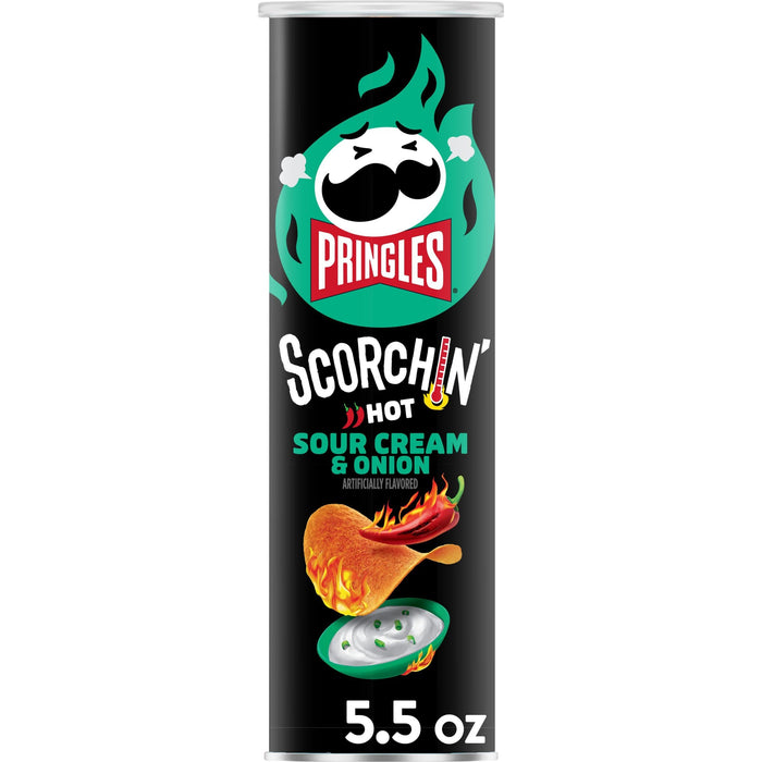 PRINGLES SCORCHIN SOUR CREAM ONION 1pc/5.5oz