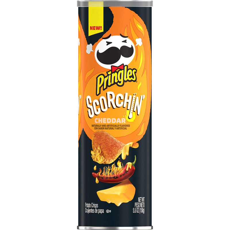 PRINGLES LG.SCORCHIN CHEDDAR 1pc/5.5oz
