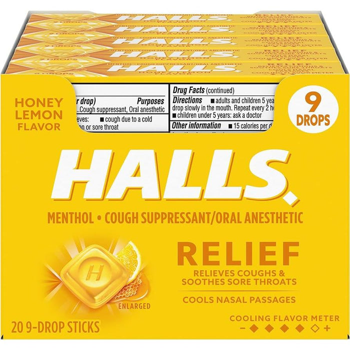 HALLS 20CT HONEY LEMON