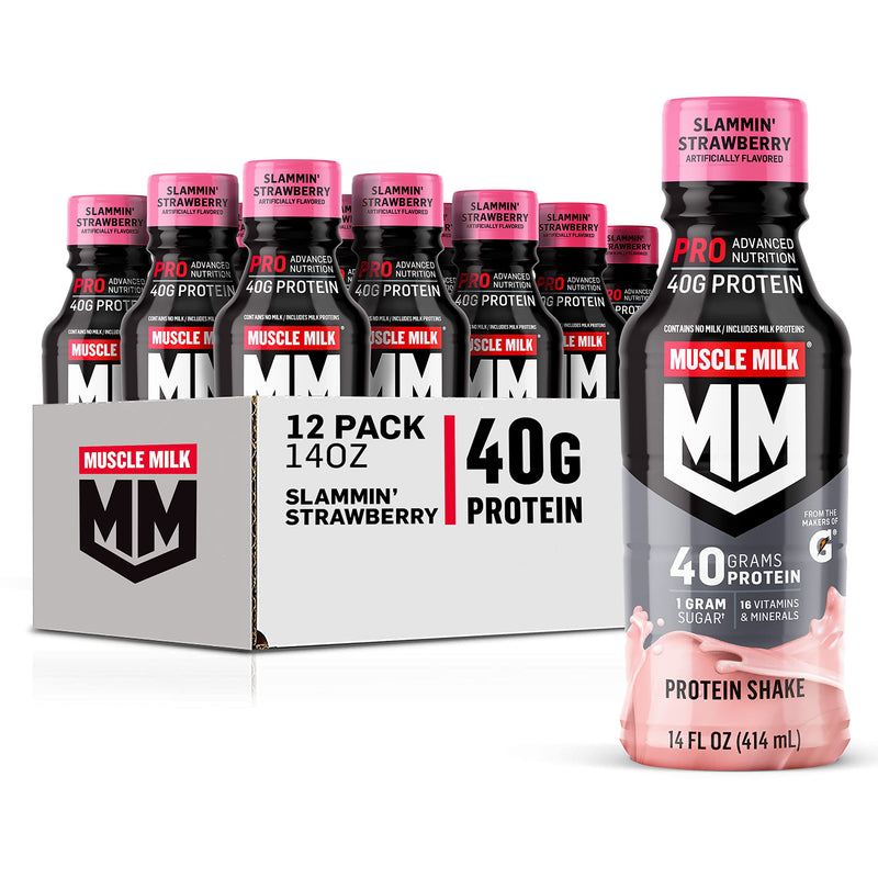 P40 MUCLE MILK STRAWBERRY CREAM 14oz/12ct
