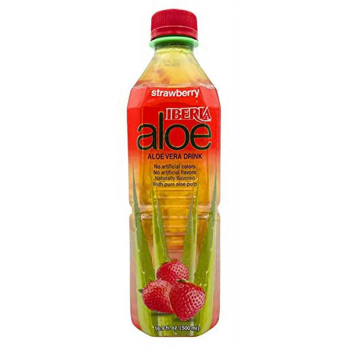 ALOE VERA 16.9OZ/24CT STRAWBERRY