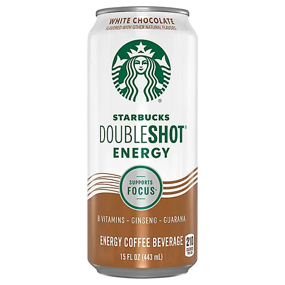 STARBUCKS DOUBLE SHOT  WHITE CHOCOLATE 15OZ/12CT