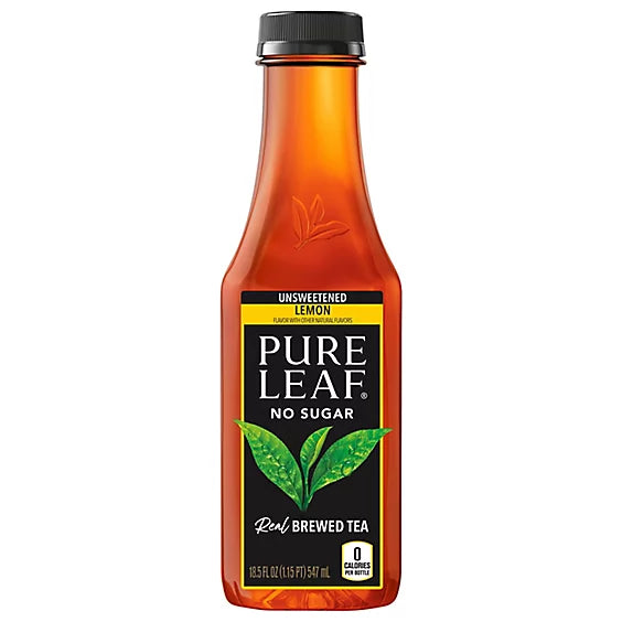 PURE LEAF UNSWEETENED LEMON TEA 18.5OZ/12PK
