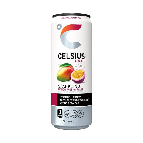 CELSIUS MANGO PASSIONFRUIT 12oz/12ct
