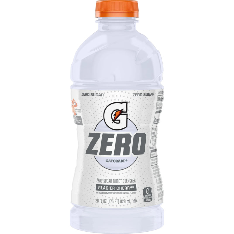 GATORADE ZERO SUGAR GLACIER CHERRY (WHITE) 28OZ (15CT/CS)