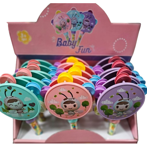 TAMBOURINE TOY CANDY 12CT