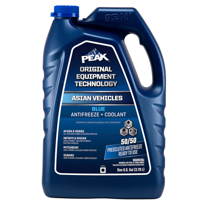 PEAK BLUE ANTIFREEZE 50/50 ASIAN VEHICLES 6CT