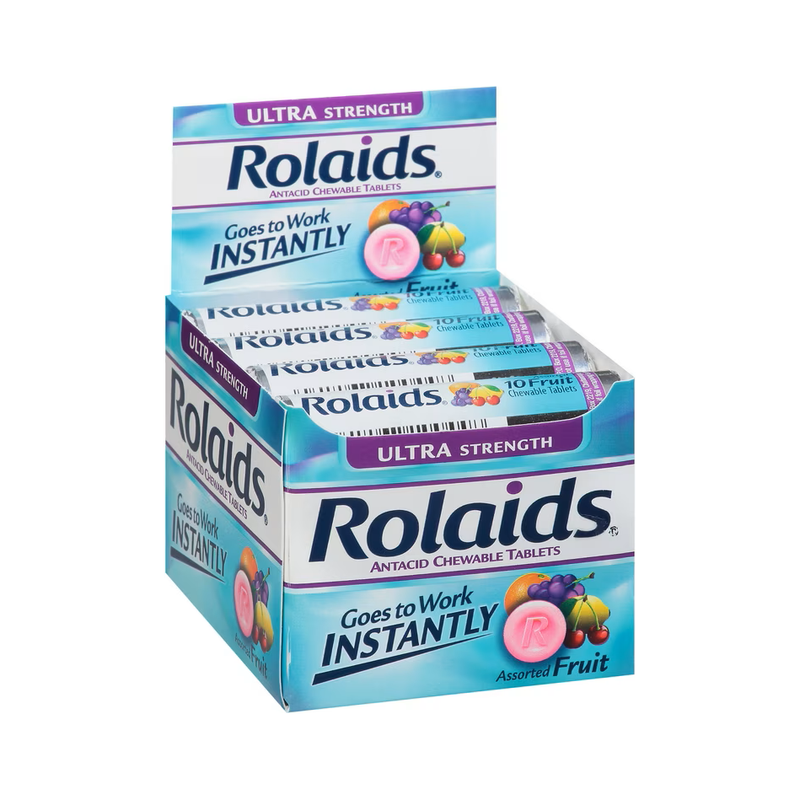 ROLAIDS ULTRA STRENGTH ASSORTED FRUIT 12CT