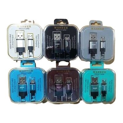 WARNER PHONE CHARGER 12CT BOX (I-PHONE,TYPE-C, OR MICRO)