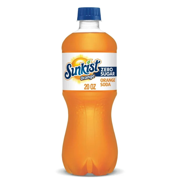 SUNKIST ORANGE ZERO SUGAR 20OZ/24CT