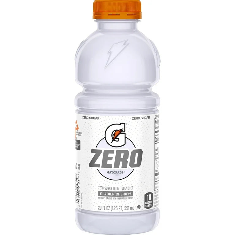 GATORADE ZERO SUGAR GLACIER CHERRY (WHITE) 20OZ/24PK