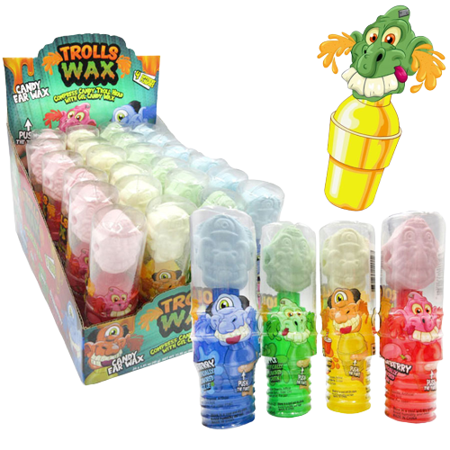 TROLLS WAX CANDY 24CT