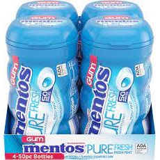 MENTOS BOTTLE 50CT/4PK (CLICK TO SEE ALL FLAVORS)