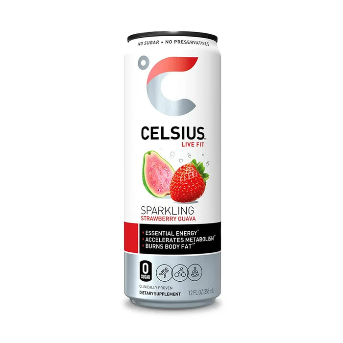 CELSIUS STRAWBERRY GUAVA 12oz/12ct