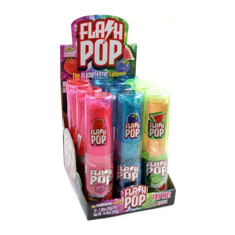 FLASH POP LOLLIPOP 12CT