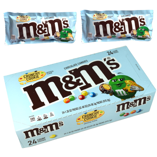 M&M's CRUNCHY COOKIE 24ct BLUE BOX
