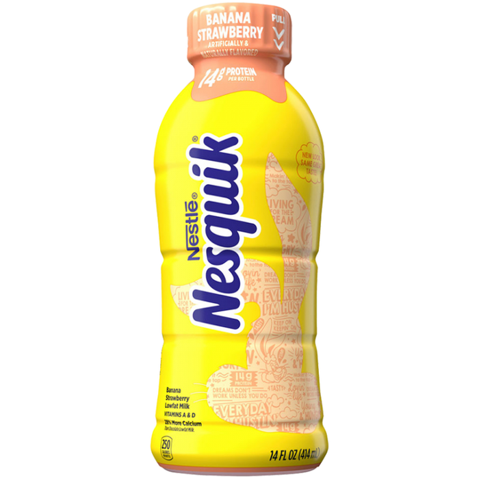 NESQUIK BANANA STRAWBERRY 14OZ/12CT