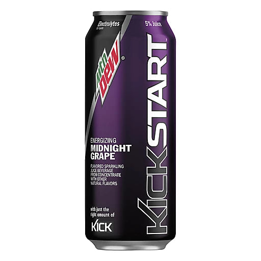 KICKSTART CAN MIDNIGHT GRAPE 16OZ/12PK