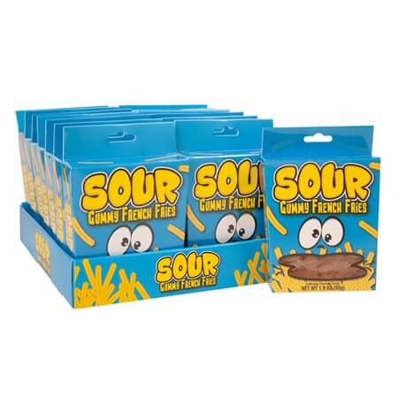 SOUR GUMMY FRENCH FRIES 14CT