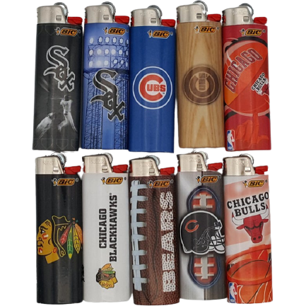 BIC LIGHTERS SPORTS EDITION DESIGNS 50CT