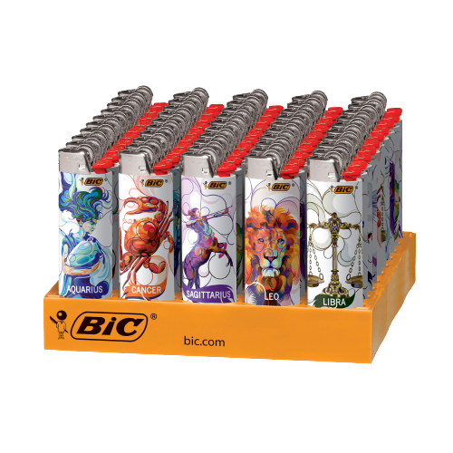 BIC ZODIAC (ASTROLOGY) LIGHTER 50CT