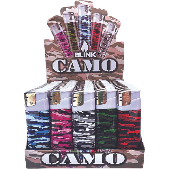 BLINK CAMO ELECTRONIC LIGHTER 50CT