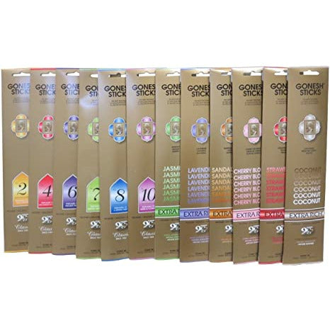 GONESH INCENSE STICKS 4CT (SEE ALL FLAVORS)