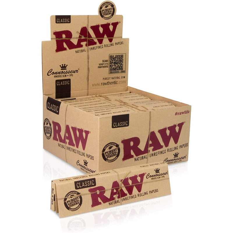 RAW CONNOISSEUR KINGSIZE SLIM PAPER + TIPS