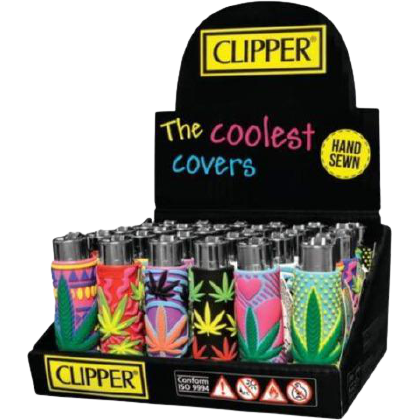 LEATHER CLIPPER LIGHTERS 30CT-002