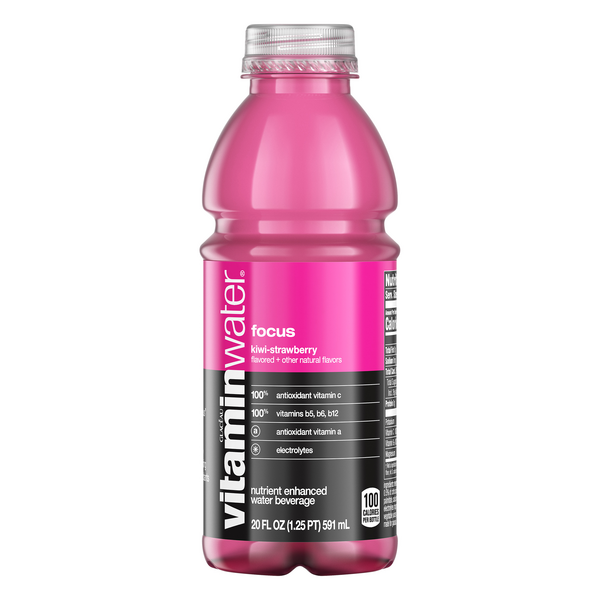 VITAMIN WATER FOCUS (KIWI STRAWBERRY) 20OZ/12CT